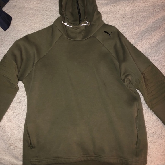 Puma Jackets & Blazers - Green “Puma” Hoody